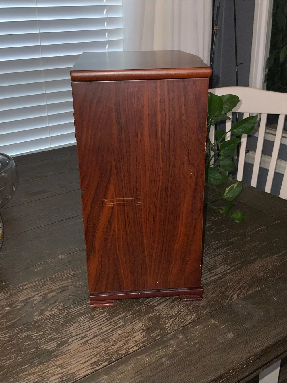 Monet Wooden Jewelry Armoire Chest - Brown